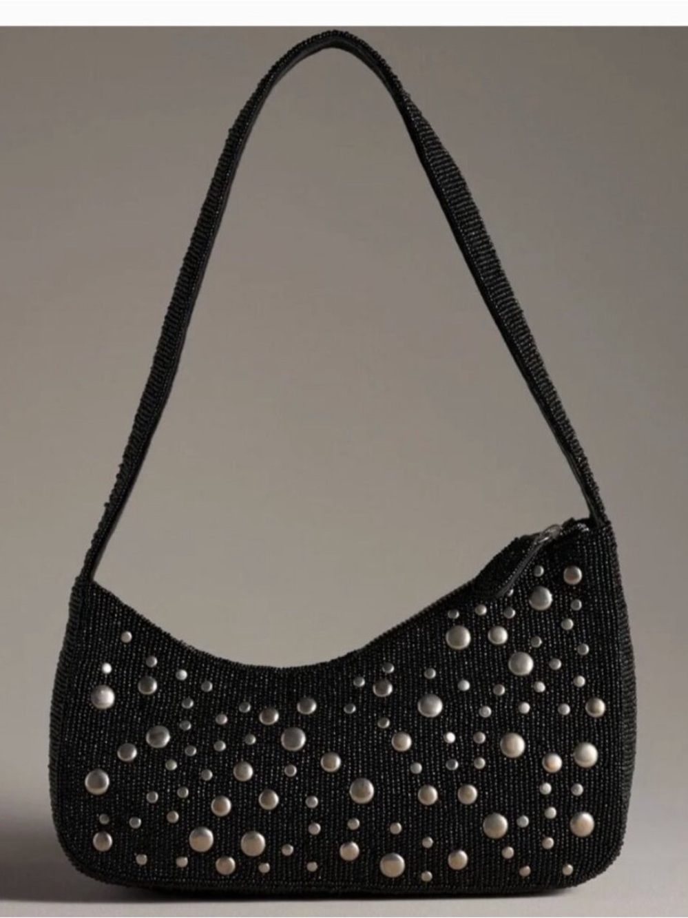 by Anthropologie Asymmetric Beaded Shoulder Bag - Picture 2 of 7
